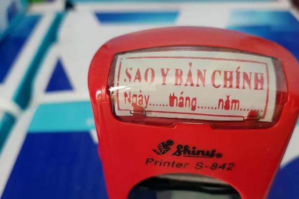 Sao y bản chính giấy tờ