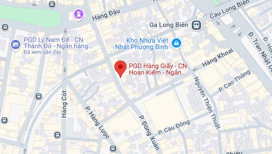 PGD BIDV Hàng Giấy, Hoàn Kiếm