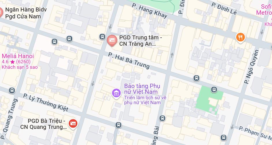 PGD BIDV Trung tâm, Hoàn Kiếm