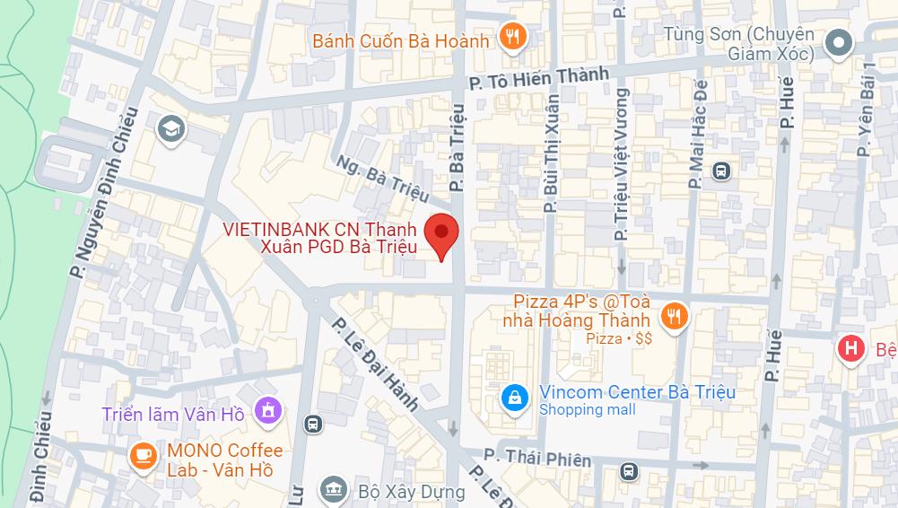 PGD VietinBank Bà Triệu, Hai Bà Trưng