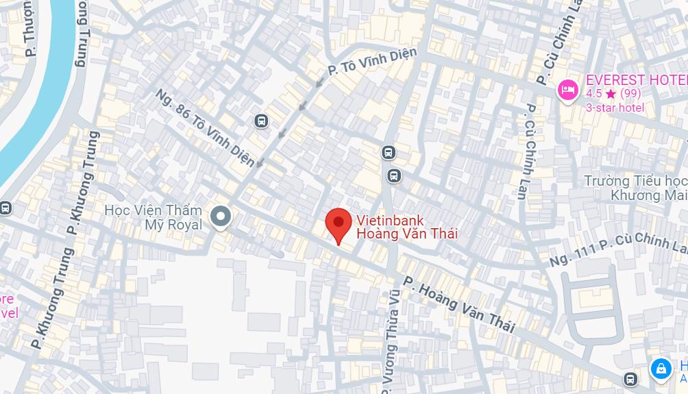 PGD VietinBank Hoàng Văn Thái, Thanh Xuân