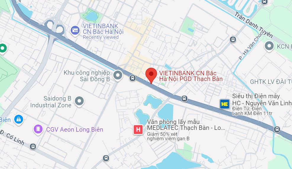 PGD VietinBank Thạch Bàn, Long Biên