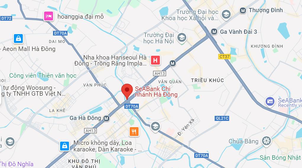 SeABank Chi nhánh Hà Đông, Hà Đông