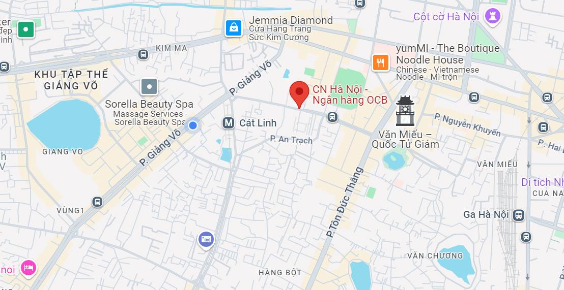OCB chi nhánh Hà Nội, Đống Đa