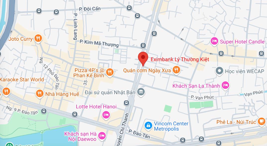 PGD Eximbank Lý Thường Kiệt, Ba Đình