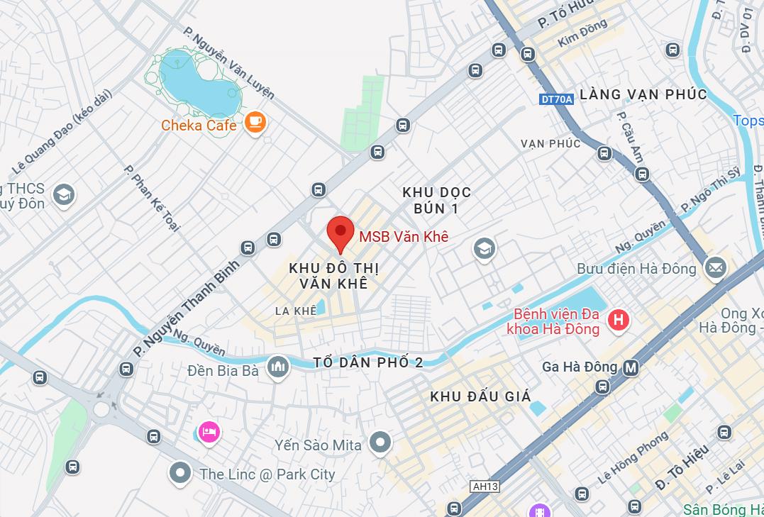 PGD MSB Văn Khê, Hà Đông