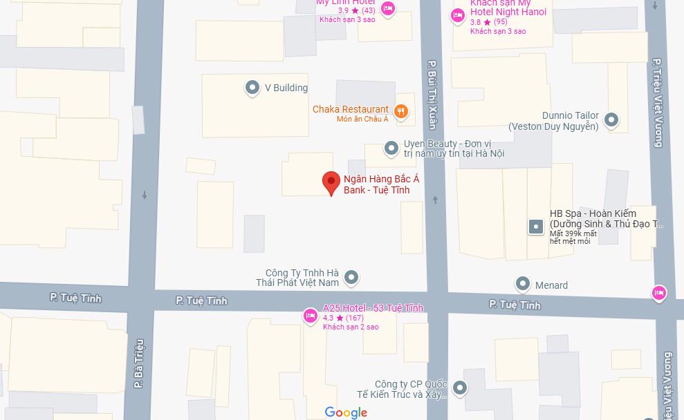 PGD BAC A BANK số 09 – Tuệ Tĩnh, Hai Bà Trưng