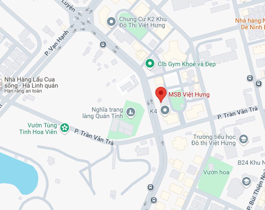 PGD MSB Việt Hưng, Long Biên