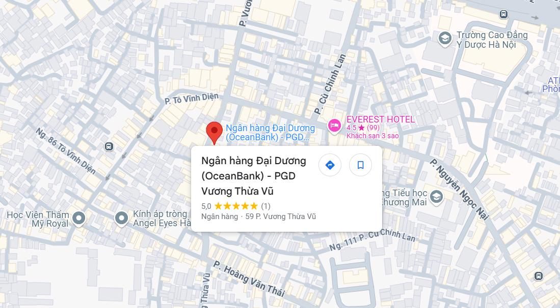 PGD OceanBank Vương Thừa Vũ, Thanh Xuân