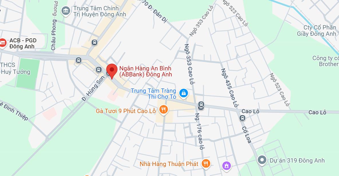 PGD ABBank Đông Anh, Đông Anh