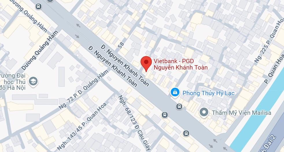 PGD VietBank Nguyễn Khánh Toàn, Cầu Giấy 