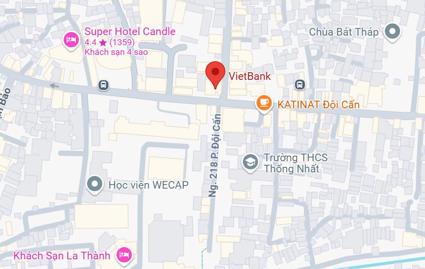 PGD VietBank Đội Cấn, Ba Đình