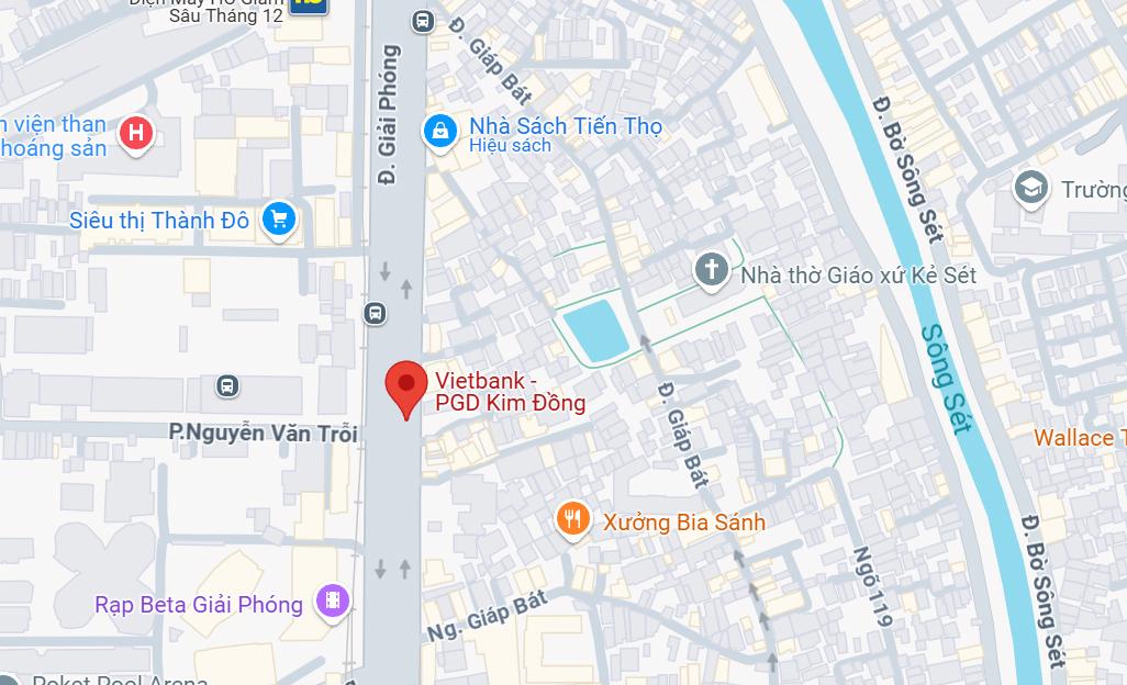 PGD VietBank Kim Đồng, Hoàng Mai