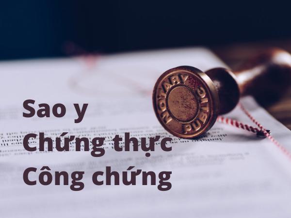 công chứng giấy tờ