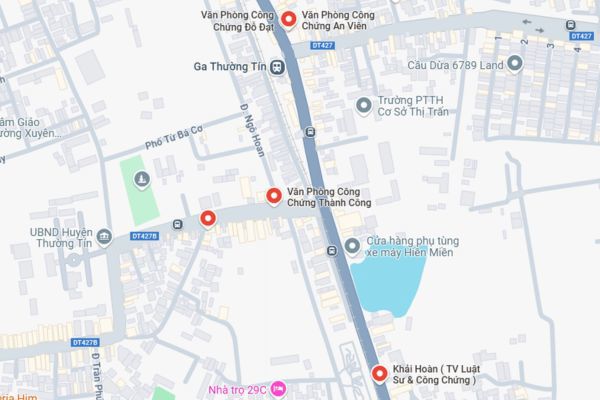 Văn phòng công chứng huyện Thường Tín