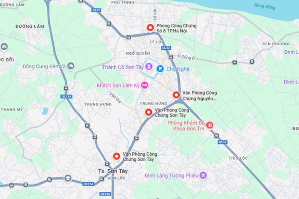 Văn phòng công chứng thị xã Sơn Tây