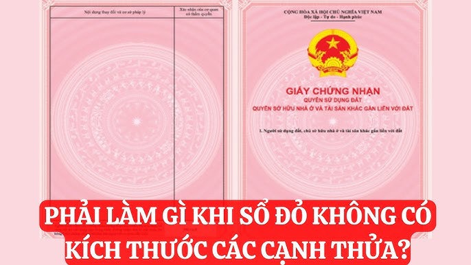 sổ đỏ không có kích thước các cạnh thửa