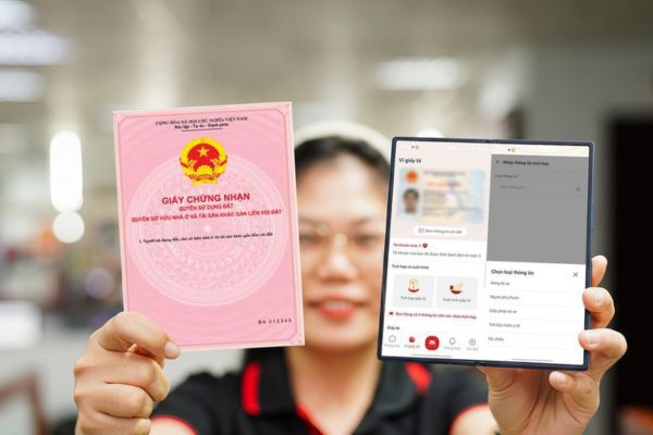 Tích hợp sổ đỏ trên ứng dụng VNeID Tích hợp sổ đỏ trên ứng dụng VNeID