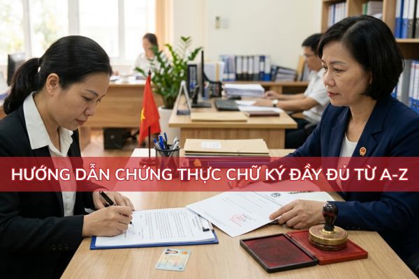 Hướng dẫn chứng thực chữ ký đầy đủ từ A-Z (2026)