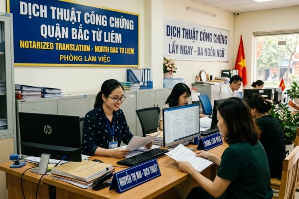 Dịch thuật công chứng quận Bắc Từ Liêm, Hà Nội