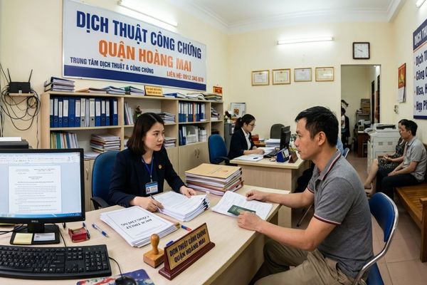 Dịch thuật công chứng quận Hoàng Mai, Hà Nội