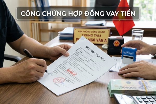 Công chứng hợp đồng vay tiền Công chứng hợp đồng vay tiền