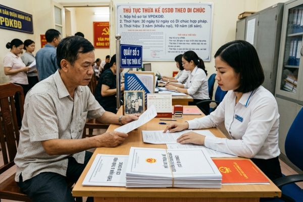 Thủ tục thừa kế quyền sử dụng đất có di chúc
