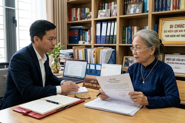 Di chúc bao lâu thì có hiệu lực?