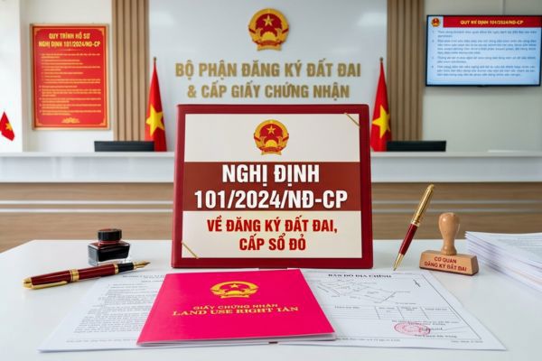 Nghị định 101/2024/NĐ-CP về đăng ký đất đai, cấp sổ đỏ