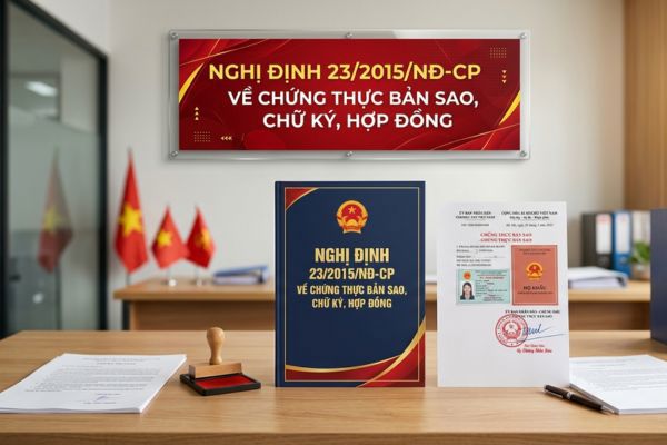 Nghị định 23/2015/NĐ-CP về chứng thực bản sao, chữ ký, hợp đồng