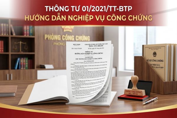 Thông tư 01/2021/TT-BTP hướng dẫn nghiệp vụ công chứng