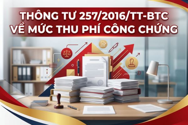 Thông tư 257/2016/TT-BTC về mức thu phí công chứng