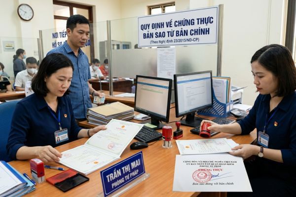 Thủ tục công chứng bản sao từ bản chính