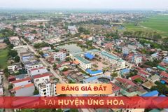 Bảng giá đất tại huyện Ứng Hòa, Hà Nội - MỚI NHẤT