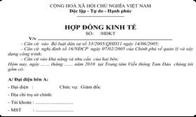 Mẫu hợp đồng - Hợp đồng mẫu mới nhất theo quy định của pháp luật