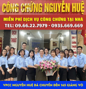 Văn phòng công chứng gần nhất tại Hà Nội