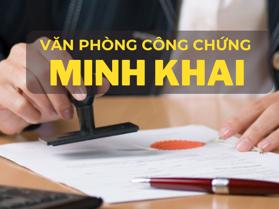 Văn phòng công chứng ở phố Minh Khai, Hai Bà Trưng