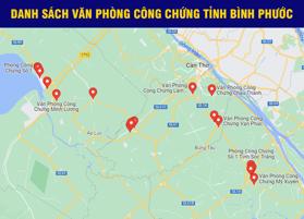 Danh sách văn phòng công chứng tỉnh Bình Phước mới nhất