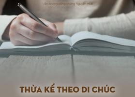 Thừa kế theo di chúc