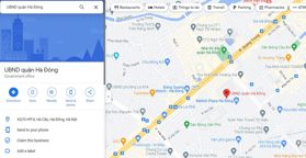 Thông tin địa chỉ Ủy ban nhân dân quận Hà Đông, Hà Nội