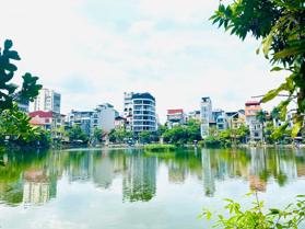 Bán gấp nhà phố Đội Cấn-Ba Đình mặt hồ Đầm Tròn