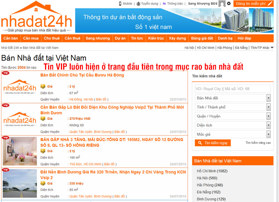 Thông tin Sàn thương mại điện tử bất động sản Nhà Đất 24h