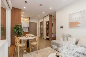 Căn hộ 2 pn còn mới chưa ở, thiết kế đầy đủ nội thất theo phong cách Nhật Bản