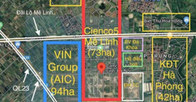 Bán đất biệt thự tự xây dựng 390m2  Xã Tiền Phong, Mê Linh, Hà Nội- LH: 0988821518