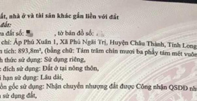 Bán nhà đất Xã Phú Ngãi Trị, Châu Thành, Long An- LH: 0827167274