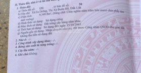 Bán lô đất 2 mặt tiền DT 9500 m2 thị xã Buôn Hồ, ĐakLak _ LH: 0901396020