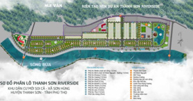 Bán lô đất nền LK04 - 14 - KĐTM Thanh Sơn Riverside - Diện tích 114 m² Mặt tiền 6 m - LH  0989778747