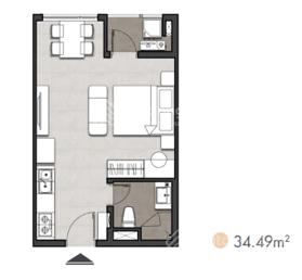 Bán căn hộ mặt tiền Tên Lửa Bình Tân 1PN 1WC 1tỷ820 triệu, ,LH - 0909627786