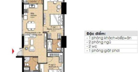 Bán gấp CH Era Town, 90m2 2PN, nội thất cơ bản, Q7, HCM - LH 0902952838
