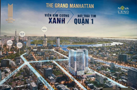 Bán Căn hộ The Grand Manhattan, Quận 1, 2PN, 68m2 - LH: 0901353450